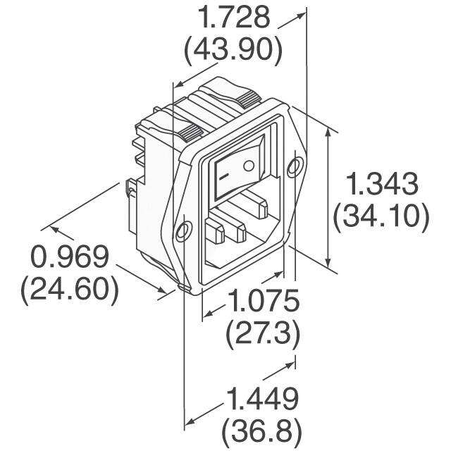 2-1609114-7 TE Connectivity Corcom Filters  Power Entry Modules (PEM)